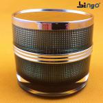 30ml dark blue grid lines plastic jar for cosmetic creams/cosmetic packaging CY-G