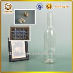 375ml / 750ml cork top empty clear bordeaux glass bottle AN-01