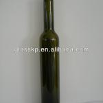 375ml antique green ice wine glass bottle with cork cap W0001