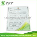 4-ply continuous carbonless printing paper SL177