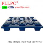 4 way single faced cheap plastic pallet with nine foot FLLE-1208-A