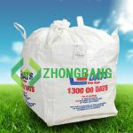 5:1 UN pp woven super sacks fibc jumbo ton bag with loading and discharging spout feed bags or for bulk lime ZB-U024