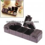 5 Compartments Chocolate Bar Daily Pills / Medicine Box CA-2121