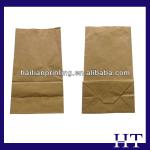 50gsm square bottom printed kraft brown paper bag for food brown paper bag