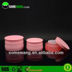 50ml high quality PP cream jar, pink jar for face cream,low profile plastic cosmetic jar SWC-JP50FD