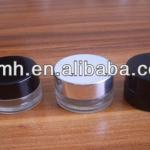 5g black and clear cosmetic Jar glass with cap mh2066