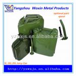 5L 10L 20L portable safety steel gasoline can wx042