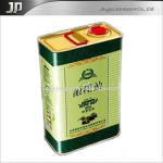 5L rectangular metal olive oil tin cans JPB-0125