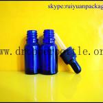 5ml boston round blue glass bottle with dropper 5ml10ml20ml30ml50ml