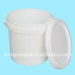 6.5 L Paint plastic white raw material sealing bucket 1088