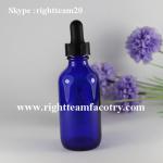 60ml cobalt blue glass dropper bottles RT-G