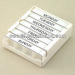 7 day 28 compartment pill box SW-0130011