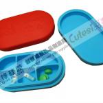 7 days silicone pill box to storage medicine/capsules WF12007036