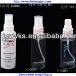 70ml plastic pump pressure spray white bottle&amp;custom made lable,PET plastic cosmetic bottle sale for North America S-070C