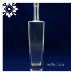 750ml Long Neck Clear T Vodka Glass Botttle ZF-008