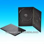 7mm double black dvd case /clear 7mm/black hard case 7mm