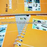 A4 Art paper Spiral binding catalogue printing ISBN 010