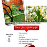 A4 Matte Glossy Inkjet Waterproof Photo Paper matte photo paper