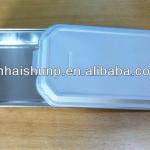 Airline coated aluminium foil food container HS-103A-1