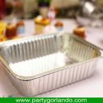 airline fast food disposable aluminum foil takeaway containers G5045.