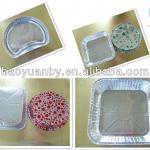 aluminum foil dairy Airline foil containers and lid RQ-35,8011