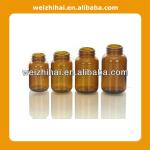 Amber Wide Mouth Glass Bottle PSS