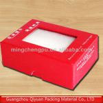 Beautiful red box with pvc window pb-001