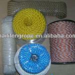 best colored 3 strand polypropylene rope suppliers from China HLF1001