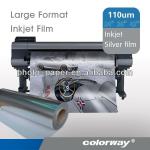 Best Price: 110um Non-Adhesive Inkjet Silver PET Film for Large Format Printing FS