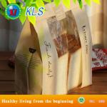 Biodegradable food paper bag food packaging paper bags with window KLS-D7