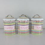 Black Coffee/Tea/Sugar Storage Container SET0421