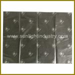 black discount tissue paper with silver brand name SL-13070207