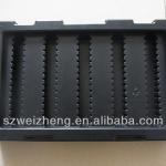 Black Electronics-packaging plastic Tray wz01-12