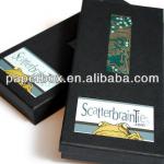 black liner paper gift box for tie with window NBTANE13091210