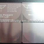 blank laser cut metal business card, vip card, membership card, gift card M-20140227-006