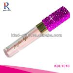 Bling bling rhinestone lip gloss tube with applicator KDLGT005