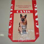 block bottom pet food bag, dog food bag