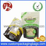 Bottom gusset Plastic pet food bag with top resealable ziplock RDY-JS-341