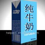 brick packaging bag for beverage 250ml base type