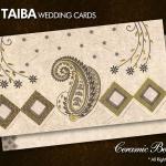 Ceramic Beauty Wedding Invitation 964-TPS