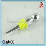 Cheap Zinc Alloy Round Head Silicone Wine Bottle stoppers ZAWS-02