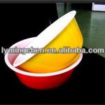 Cheapest Chinese produce disposable plastic double colors bowl MC-01