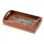 china classic printing wooden food tray wholesale JD286