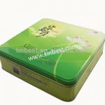 China manufacturer Square colorful moon cake tin box 235*235*65mm