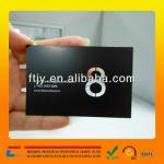 China Supplier 85X54X0.3mm Stainless steel/Brass/Aluminum/blank etching engraved matt black metal business card MC-LZ13110707