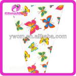 China yiwu printed color plastic plastic sleeves for flowers MF-004