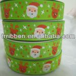 chrismas ribbons,printed santa ribbon,wholesale ribbon P4185-038