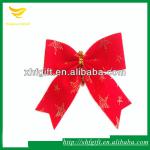 Christmas decoration ribbon bow with wire twist tie XHF-B11