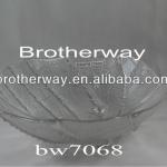 clear creative glass fruit plate , high-class fruit tray for wholesale bw7068