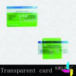 clear frosted plastic business card XC-V78